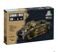 Italeri - Maquette Char B1 bis 1:56 - Kit plastique, décals (6 versions)