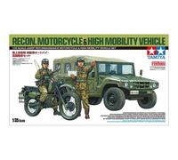 Maquette Jgsdf Reconnaissance Motorcycle & High Mobility Vehicle Set Tamiya 2518