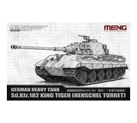 Maquette King Tiger Henschel Meng 1/72, Char Lourd Allemand Wwii, Version Finale