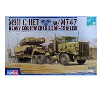 Maquette M911 C-het Hobby Boss 1/35 Avec Remorque M747. Transporteur Lourd Us Ar