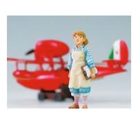 Maquette Maison Ghibli Porco Rosso Savoia S.21F Version 2 + Figurine Fio 1/72 Model Kit Multicolore