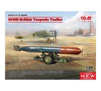 Maquette Militaire : Remorque Et Torpille Britannique De La Seconde Guerre Mondiale-Icm