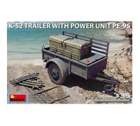 Maquette - Mini Art - Remorque K-52 Trailer W/Power Unit Pe-95 - 1:35 - Plastique - Gris-Mini Art Multicolore