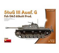 Maquette - Mini Art - Stug Iii Ausf.G Feb 1943 Alkett Prod. - Plastique - Intérieur - 14 Ans-Mini Art Multicolore
