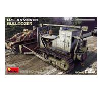 Maquette - Mini Art - U.S. Armored Bulldozer - Blanc - Vert Et Marron - Plastique-Mini Art Multicolore