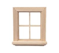 Maquette non peinte à l'échelle 1/12 pour maisons de poupées, projets de décoration et présentoirs architecturaux, maisons de poupée en bois, accessoires à quatre panneaux pour maisons de poupées