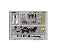 MAQUETTE P 51 D MUSTANG TAMIYA 1/48 EDUARD FE216