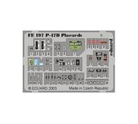 MAQUETTE P47D THUNDERBOLTS PLACARDS/48 EDUARD FE197