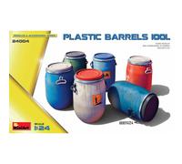 Maquette Plastic Barrels 100l |miniart|24004| 1:24 Maquette Char Promo