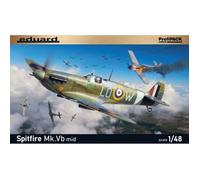 Maquette plastique - EDUARD - Spitfire Mk.Vb mid 1/48 - ProfiPACK - 6 décorations - PE prépeint - Masques