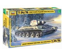 Maquette Plastique T-34/76 Char Moyen Soviétique Mod. 1943 Uralmash 1:35 ZVEZDA