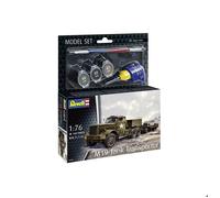 Maquette - REVELL - M19 Tank Transporter - 1:76 - Diorama inclus - Figurines de conducteurs