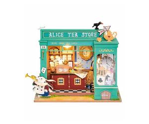 Maquette - ROBOTIME - DG156 - Alice's Tea Store - Kit DIY prépeint - LED ambiance