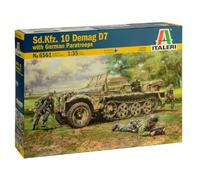 1:35 Italeri Sd.Kfz. 10 Demag D7 With German Paratroopers KIT IT6561 Modellino