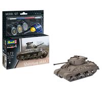 Revell – Kit de modélisme Sherman M4A1 63290 – Échelle 1:72, plastique à monter non peint