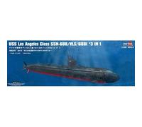 Maquette Sous-Marin : Uss Los Angeles Class Ssn-688/Vls/688i : 3 En 1-Hobby Boss