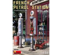 Maquette Station-service Française 1930-40 Miniart 1/35, Accessoires Détaillés A