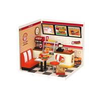 ROBOTIME Maquette Super Creator DIY Yum Yum Burgers - Maison miniature - Rouge