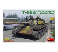 Maquette T-55a Miniart 1/35 Production Tchécoslovaque, Char Guerre Froide, Cheni