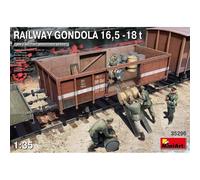 Maquette Train Maquette Miniart Railway Gondola 16,5-18t 1/35, Wagon Wwii Avec C