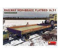 Maquette Train Maquette Wagon Railway Non-brake Flatbed 16,5 T Miniart 39004 1/3