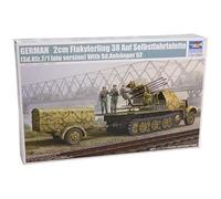 German 2cm Flakvierling 38 Auf Selbstfahrlafette (sd.kfz.7/1 Late Version)- 1:35e - Trumpeter