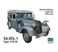 Maquette véhicule d'etat-major allemand : sd.kfz.1 type 170 vk master box