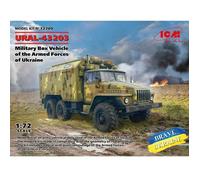 Maquette véhicule militaire : Brave Ukraine - URAL-43203 des forces armées ukrainiennes