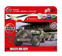 Airfix Coffret cadeau Maquette véhicule militaire Willys MB Jeep 1:72