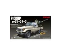 Maquette véhicule militaire : pick-up avec canon aa zu 23-2 meng