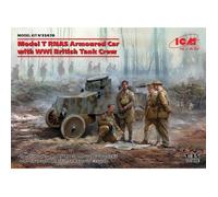 ICM 35670 - 1:3 5 Modèle T Rnas Armor Car Avec WWI British Réservoir Crew - Neuf