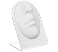 Maquette Visage Humain en Silicone Blanc pour Pratique du Piercing