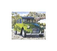 Maquette Voiture : Citroën 2 Cv Verte-Heller Vert