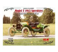 Maquette Voiture - Icm - Modèle T 1913 Speedster - Échelle 1/24 - Montage À Faire Soi-Même - Vintage-Icm Multicolore