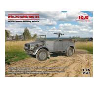 Maquette Voiture Kfz.70 With Mg 34 |icm|35502| 1:35 Maquette Char Promo