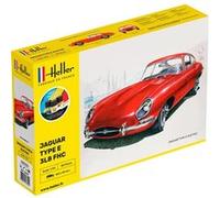 Maquette voiture : Kit complet : Jaguar Type E 3L8 FHC Heller