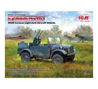 Maquette Voiture Le.gl.einheits-pkw Kfz.4 Wwii German Light Anti-aircraft Vehic