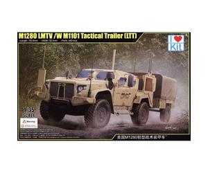 Maquette Voiture M1280 Lmtv With M1101 Tactical Trailer (ltt) |ilovekit|63568| 1