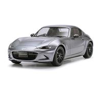 TAMIYA 24353 Mazda Véhicule 1:24 MX-5 RF, réplique fidèle à l'original, modélisme, kit de construction en plastique, bricolage, loisirs, collage, kit de modélisme, assemblage, non peint, blanc