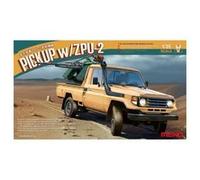 Maquette Voiture - Toyota - Hilux - Pick-Up avec Canon AA ZU-23-2