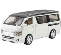 Maquette Voiture pour Hiace Alliage moulé sous Pression l'épour Chelle 1:32 - Kit Maquette véhicule 1:30 Objet Collection Souvenirs(Blanc)