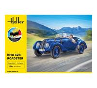 Maquette Voiture Starter Kit Bmw 328 Roadster |heller|56701| 1:24 Maquette Char