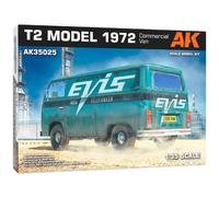 Maquette Vw T2 1972 1/35 Ak Interactive 35025, 170+ Pièces, Fourgon Tôlé, Portes