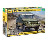 Maquette Zvezda Uaz-469 1/35, Véhicule Militaire Soviétique Tout-terrain, 204 Pi