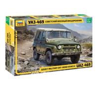 Maquette - Zvezda - Uaz-469 Soviet Military Off-Road Vehicle - Intérieur - Mixte-Zvezda Multicolore