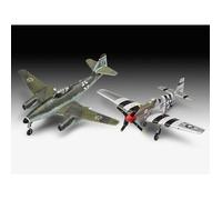 Revell Maquettes Model Set 63711 – Combat Me262 & P-51B à construire, échelle 1/72