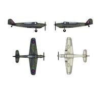 Maquettes Avions : Set Mini Avions Fulmar Mk.1-Trumpeter