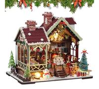 Maquettes De Maison Miniature pour Adultes,Loisir Créatif en Bois De Bricolage 3D - Kit De Construction Artisanal De Petite Maison - pour Amoureux Famille Amis Garçons Filles Projet De Loisir