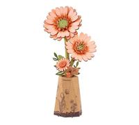 Maquettes - Rolife : Maquette en bois gerbera rose pièces Rolife - Rose