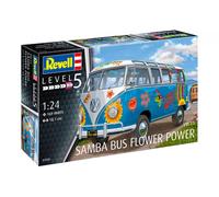 Revell Maquette - Combi Volkswagen Samba T1 Flower Power, Multicolore (Flower Power), Centre